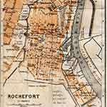 Rochefort map France public domain royalty free